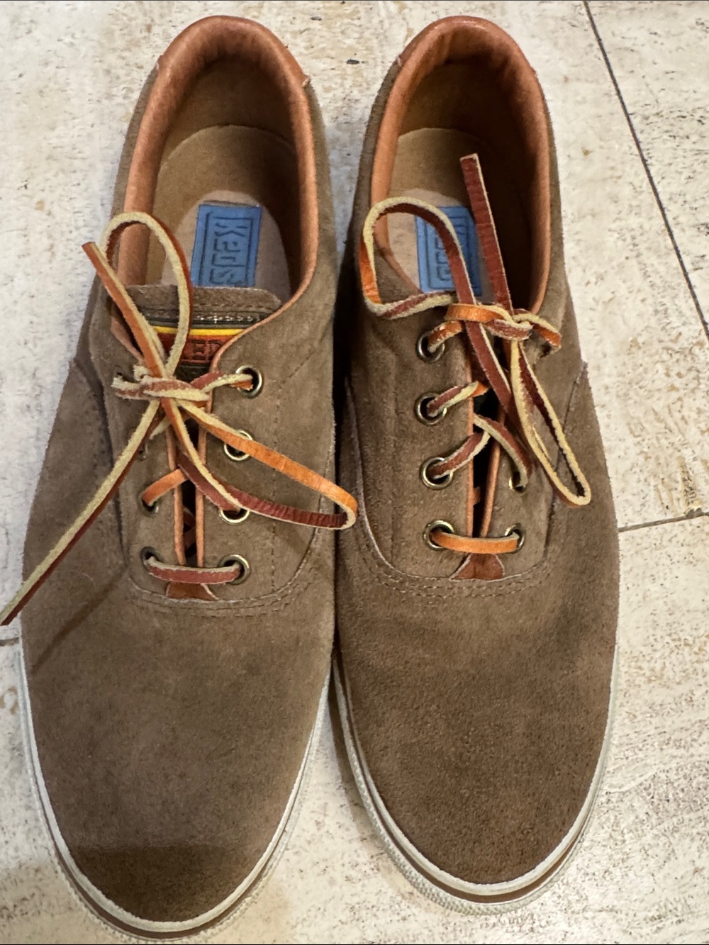 Keds Brown Suede Sneakers with Tan Trim